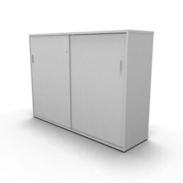 Sliding Door Storage Cabinet (1082 high) - White