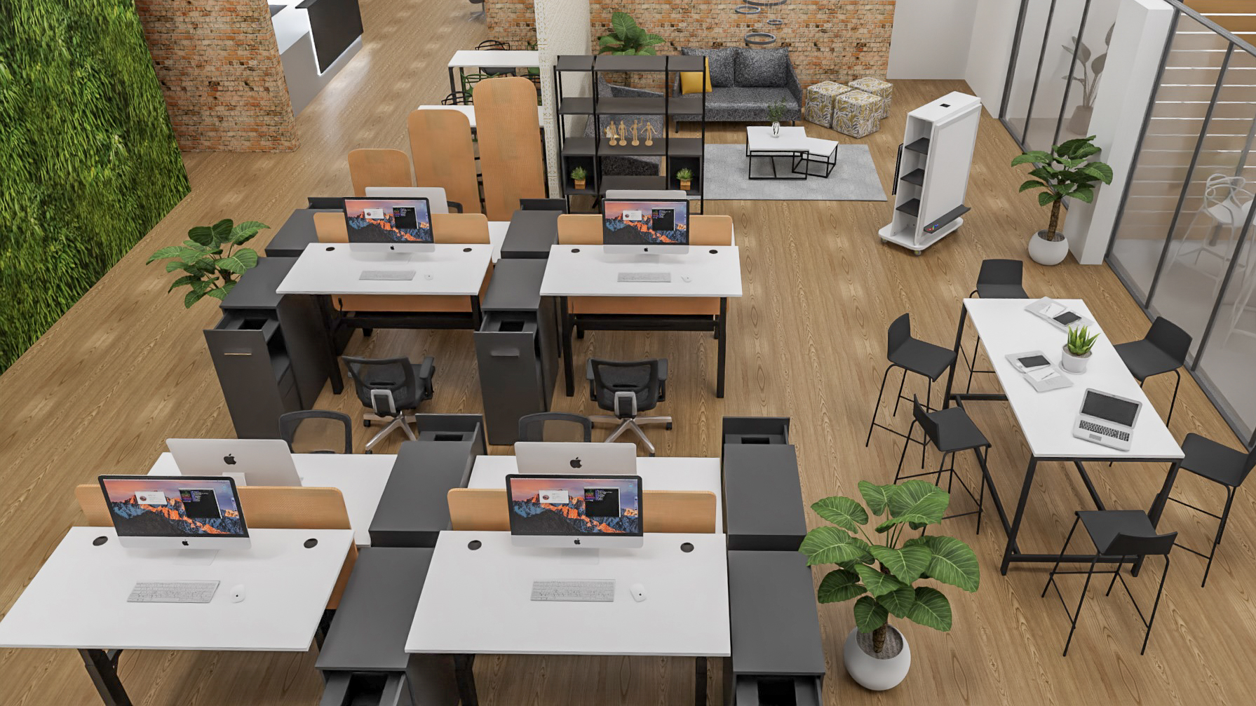How open-plan office layouts support the hybrid work model - ENTRAWOOD  office furniture manufacturer