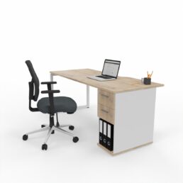Bettr Slim line Single Desk with Own Pedestal