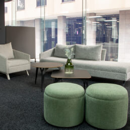 ROUND MOBILE OTTOMAN