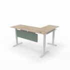 Maluti L-shape desk with modesty panel