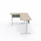 Maluti L-shape desk with modesty panels