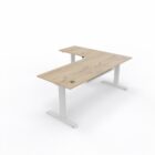 Maluti L-shape desk - height-adjustable