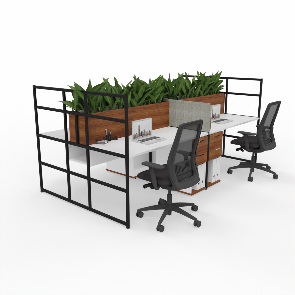 STARK desk render-screens planters pedestals2