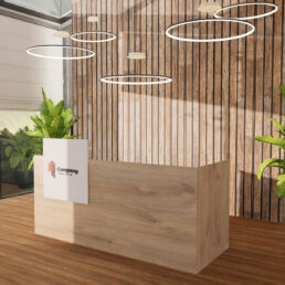 Trio Reception Counter with Square Panel