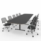 Shell rectangular meeting table