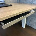 Steel drawer with brackets